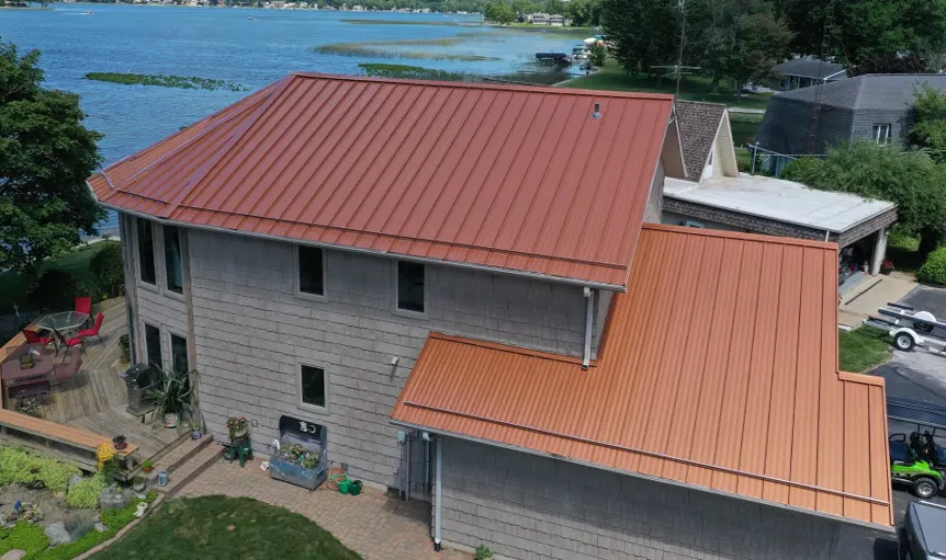 Storm damage documentation on a Fairland commercial building